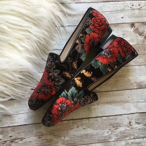 Anthropologie {Jon Josef} Floral Gatsby Loafers